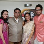 Suhani Dhanki with parents and brother