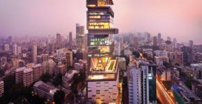 Mukesh Ambani's House At Night