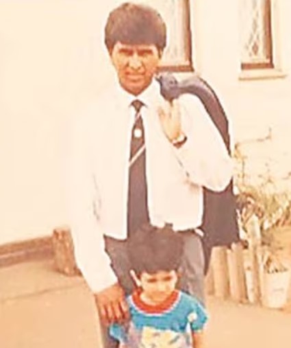 A childhood picture of Keshav Maharaj when Kiran More first saw him