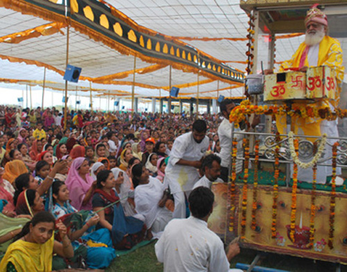 Asaram during a Satsang