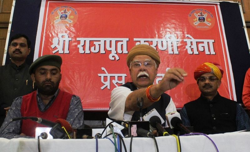 Lokendra Singh Kalvi during a press conference