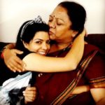 Rajshri Deshpande with her mother