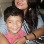 Rupanjana Mitra with son