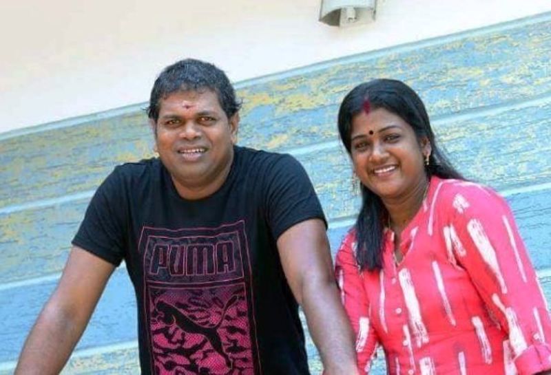 Saju Navodaya with His Wife