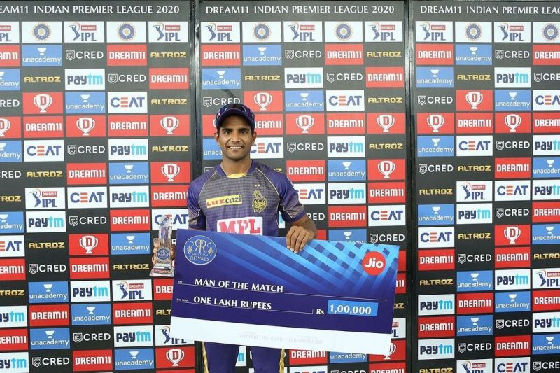 Shivam Mavi won his first Man of the Match award for KKR in 2020 IPL