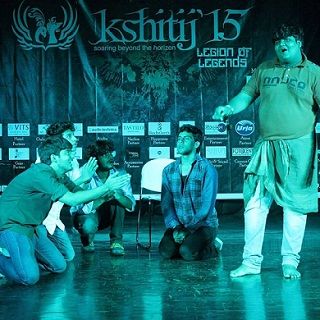 Kush Shah performing in a play