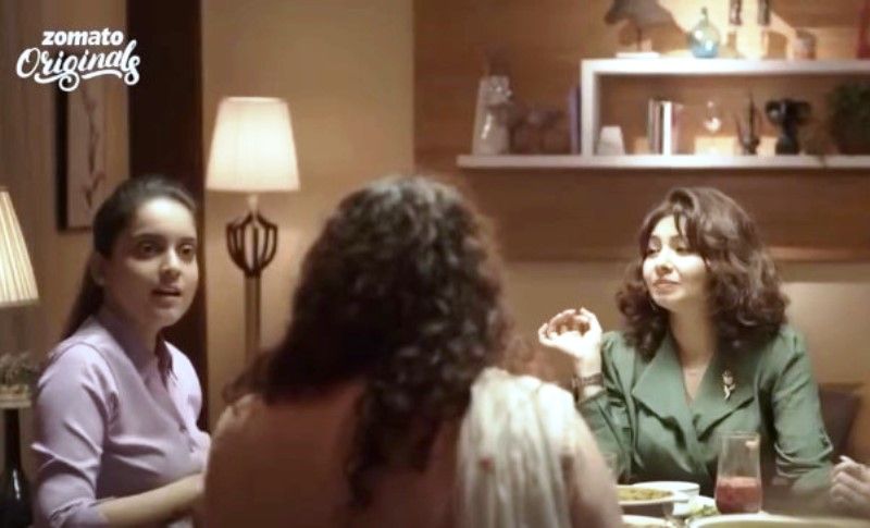 Monaz Mevawalla (right) in a still from an advertisement for Zomato