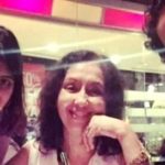 Neena Kulkarni with her children