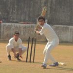 Samay Shah playing cricket