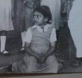 A childhood picture of Palki Upadhyay