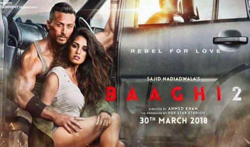 A poster of the film 'Baaghi 2'