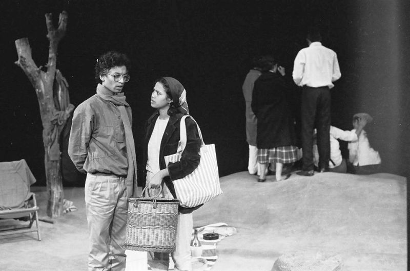 Irrfan Khan and Sutapa Sikdar in a Theatre Play