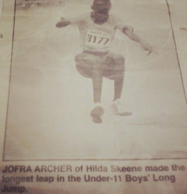 Jofra Archer Long Jump
