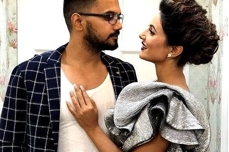 Hina Khan with Rocky Jaiswal