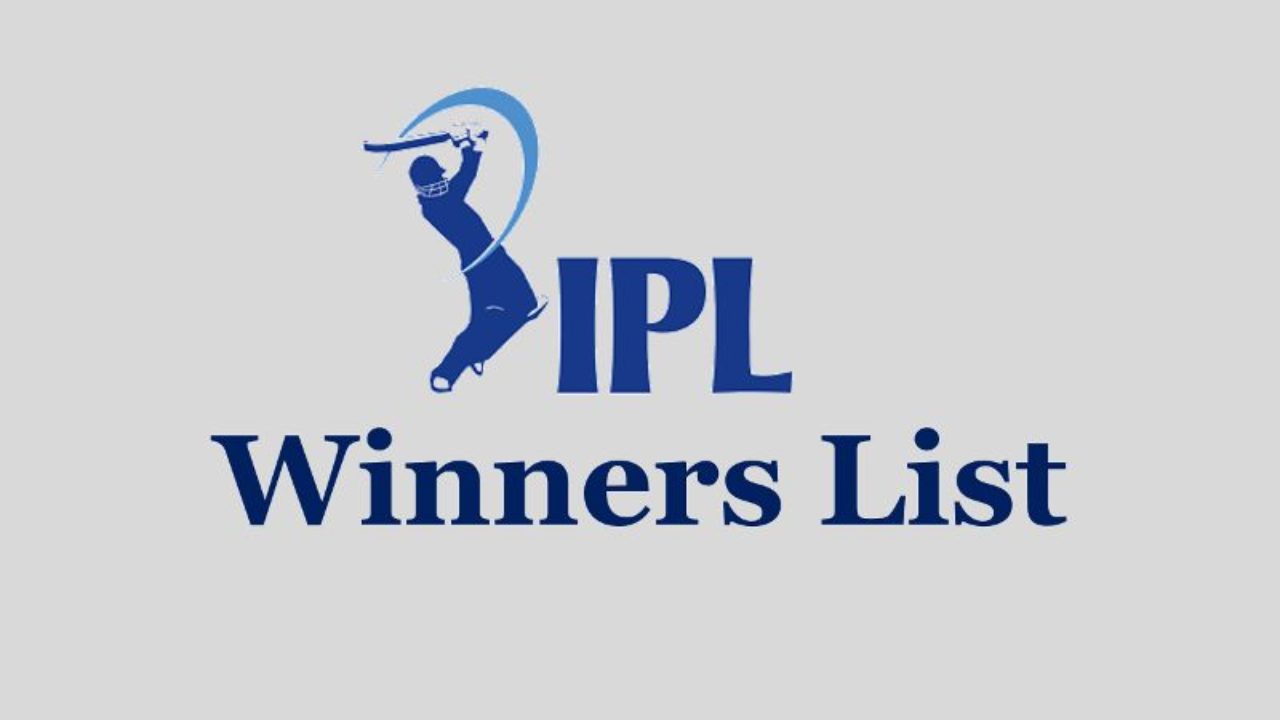 ipl tournament winners list
