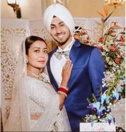 Rohanpreet Singh and Neha Kakkar on their wedding reception