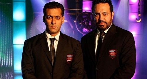 Shera with Salman Khan on the sets of the Hindi film Bodyguard
