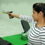 Anjum Moudgil Taking Training Through A Pistol