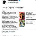 Farhan Akhtar's Tweet On Kirti Vyas' Missing