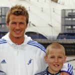 Harry Kane with David Beckham