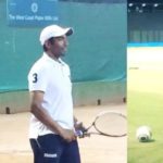 KL Rahul playing tennis and football