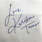 Karishma Tanna signature