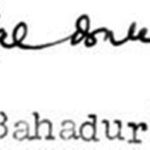 Lal Bahadur Shastri's signature