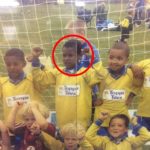 Marcus Rashford in His childhood playing Football