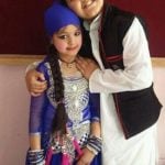 Pakhi Mendola with her brother