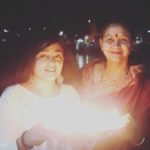 Pooja S Jadhav with her mother