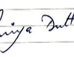 Priya Dutt's Signature