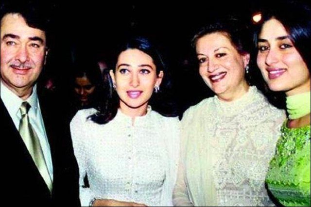 Randhir Kapoor With His Family