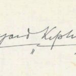 Rudyard Kipling Signature