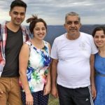 Samar Vermani with his father and sisters