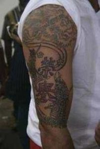 Sanjay Dutt Tattoo On Right Arm