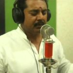 Sarath Kumar Recording A Malayalam Music Track For His Movie