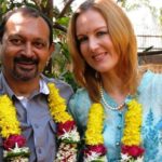 Suzanne Bernert with her husband Akhil Mishra