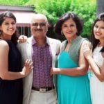 Aashita Sood with her parents and sister