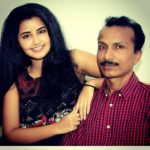 Anupama Parameswaran with her father Parameswaran