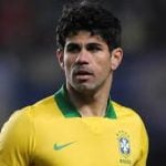 Diego Costa playing for Brazil