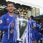 Eden Hazard winning Premier League 2016-2017 with Chelsea