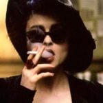 Helena Bonham Carter smoking weed