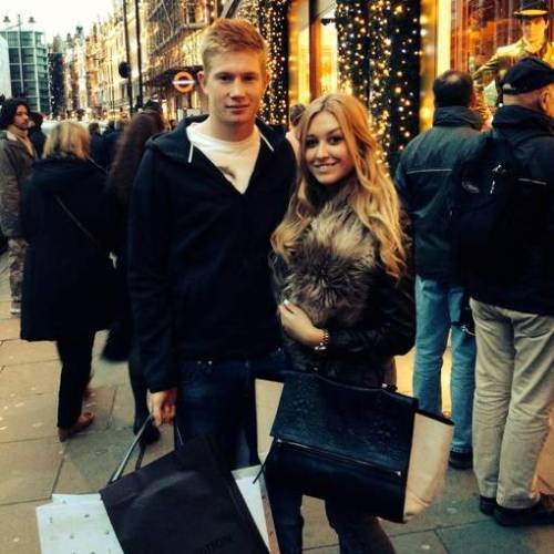De Bruyne with his wife Michele Lacroix