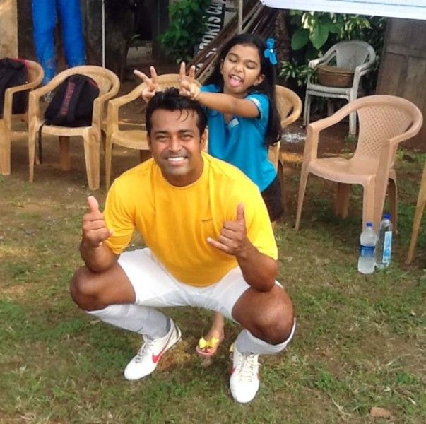 Leander Paes with his Daughter