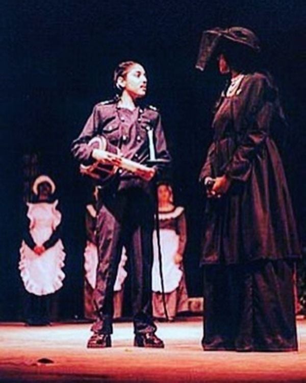 Lekha Washington (left) in a still from the theatre play 'Twelfth Night'