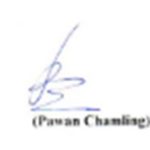 Pawan Chamling's Signature