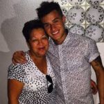 Philippe Coutinho with his mother