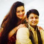 Renu Desai with her brother