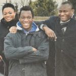 Romelu Lukaku with his parents