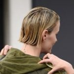 Sarah Paulson showing off her new tattoo and hair